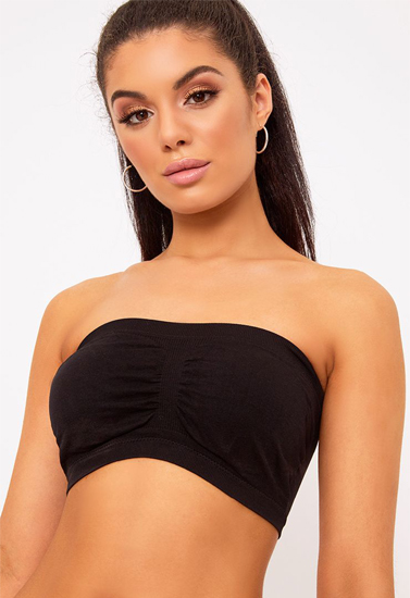 "COMFY" Bandeau Black Bra