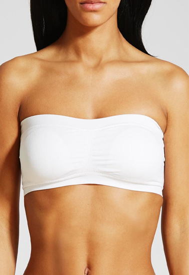 "COMFY" White Bandeau Bra