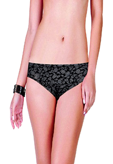 Black Grey Printed Comfy Brief
