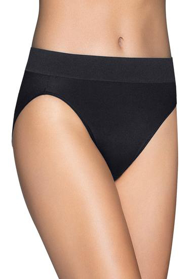 Hi Cut Black Bikini Brief(PK Of 2)