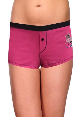 Cool Pink Print Boyshort