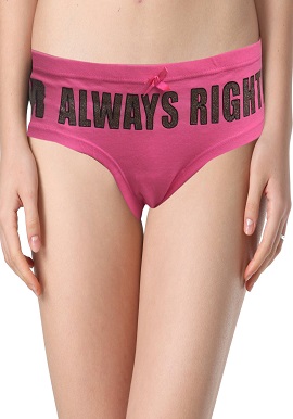 Primark Smoothy Cotton Printed Pink Brief