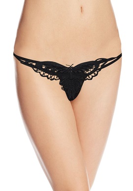 Black Thread Work Butterfly Tanga Thong(Sold Out)