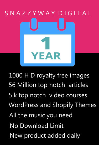 Snazzyway Digital Membership 1 Year Access