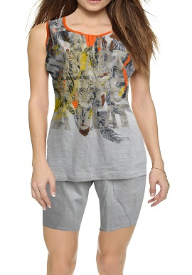 Women's Comfy Cool Grey Short Set