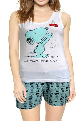 Women's Sleep Tulip Printed Top & Short Set