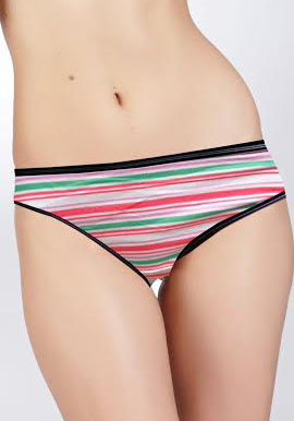 Women's Smart Cotton Multi Stripes Hipster(PK Of 2)