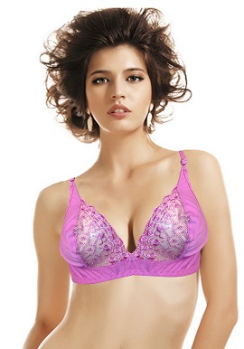 About U Women's Soft Thread Work Everyday Bra