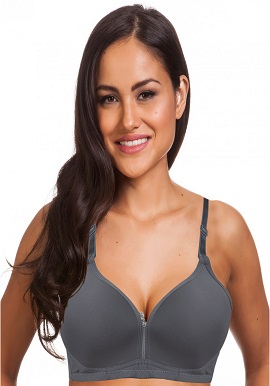 Hushh Smooth Soft Grey Padded Push Up Bra