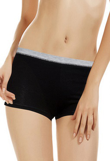 Women's Classic Comfort Black Boyshort (Pk Of 2)