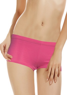 Women's Pretty Pink Comfort Plain Boyshort (Pk Of 2)