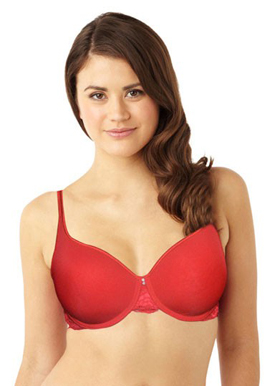 Hushh Super Sexy Red Geo Lace Push Up Bra