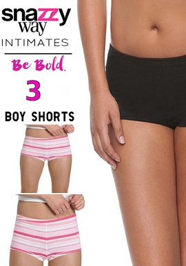 3 Piece Set Of Smooth Soft Boyshorts