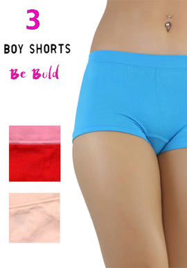 Luxury Cotton 3 Pack of boyshort