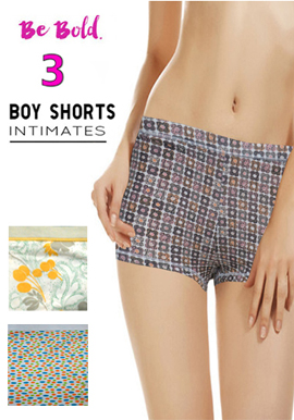 Women's 3 Boyshort Value Pack