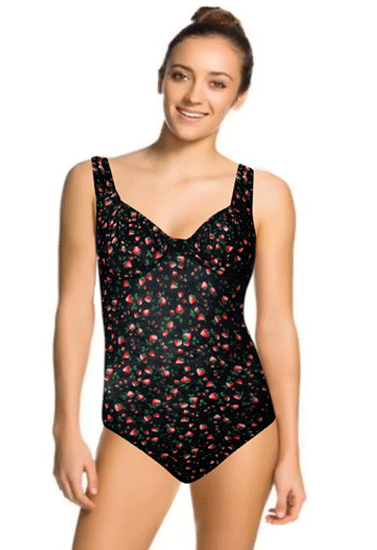 Atoll Strawberry Print One Piece Swimwear