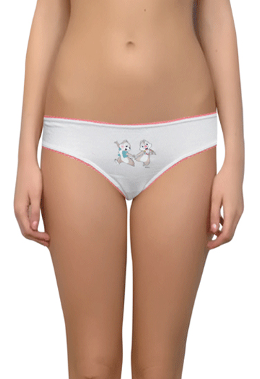 Disney Lady's Smooth Cotton Pk Of 2 Underwear