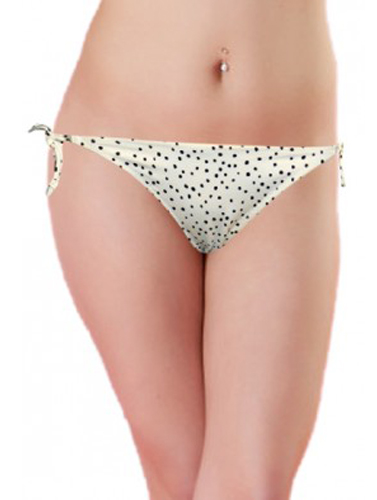 H&M Black And White Floral Print Bikini Bottom