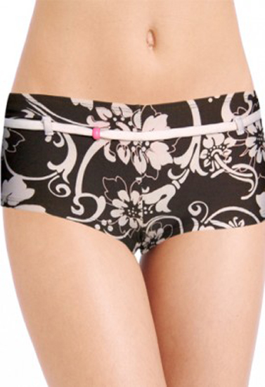 Ann Christine Cozy Retro Print Seaweed Boyshort