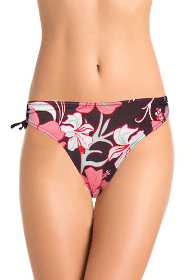 Rodeo Hibiscus Print Side Tie Bikini Bottom