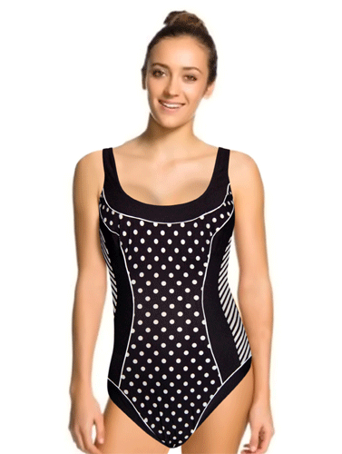 Sunmarine Polka Dot Print One Piece Swimwear
