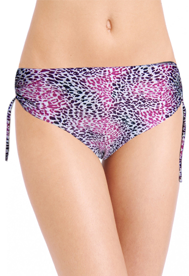 White Diamond Leopard Print Bikini Bottom