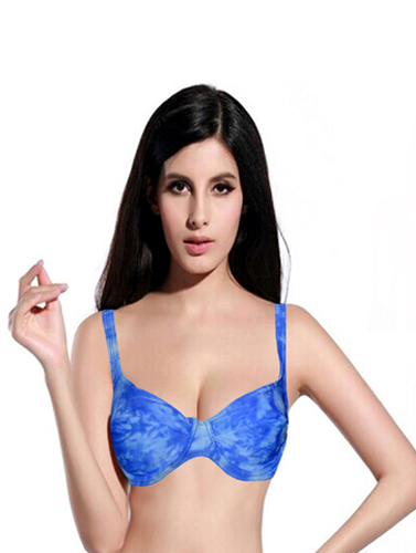 Women Cotton Royal Blue Push Up Bra
