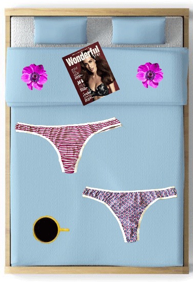 Set Of 2 Sensual Mix Print Tang Thong