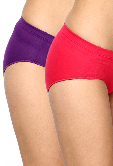 Westren Beauty Mid Rise Plus-Size Panties 2-Pack