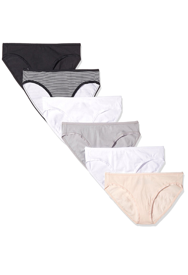 Western Beauty Cotton Comfort Movement 6-Panties (3XL,4XL,5XL) + 1 Free Bra