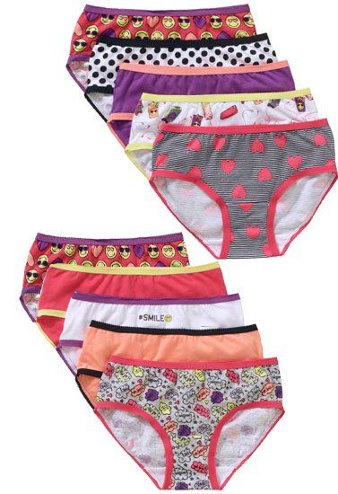 Wholesale Lot 10 Mid Waist Cotton Hipster Briefs