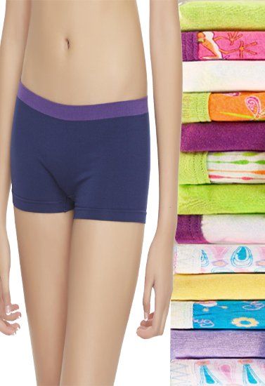Wholesale Lot 14 Comfy Mid Waist Boyshort Panties