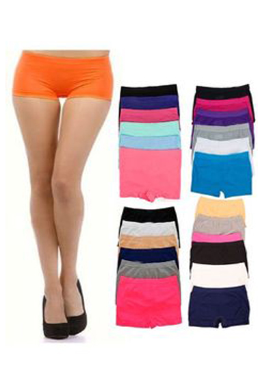 Wholesale Lot 25 Multi-Color Cotton Boyshort Panties