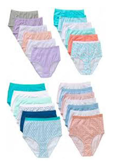 Wholesale Lot 25 Soft Elastic Waistband Cotton Briefs