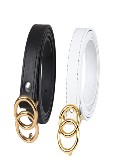 Double Ring Belts for Ladies Pants Flexible to Fit