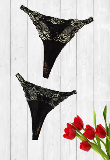 Marvel High Crotch Net Trap Thong Panty + 1 Free Bra