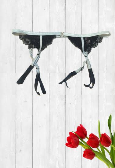 No Secret Scalloped Lace Garter Belt(SOLD OUT)