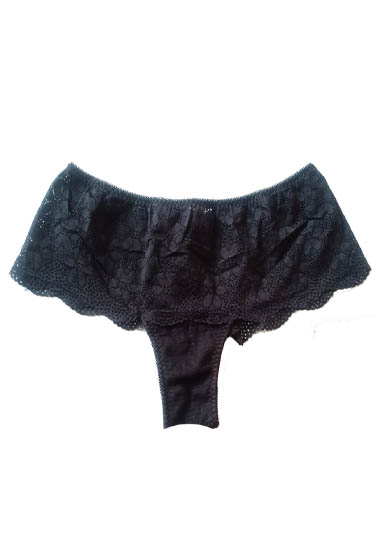 Tezenis Black Sexy Temptation Floral Mesh Lace Panty