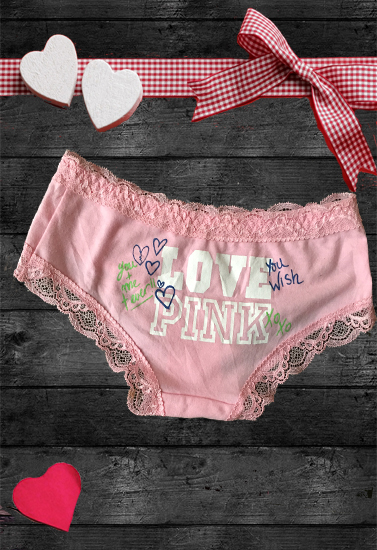 Victoria's Secret "Love Pink" Printed Luxurious Panty