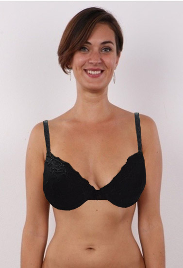 Best Deal-In Extensa Black Fishnet Lace Pushup Underwired Bra