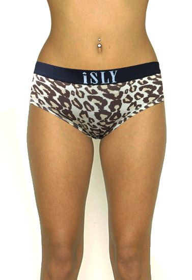 ISLY Wider Waistband Leopard Print Women's Hipster + 1 Free Bra