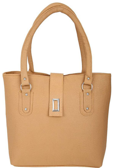 Ladies Fashion Canvas Light Brown Handbag