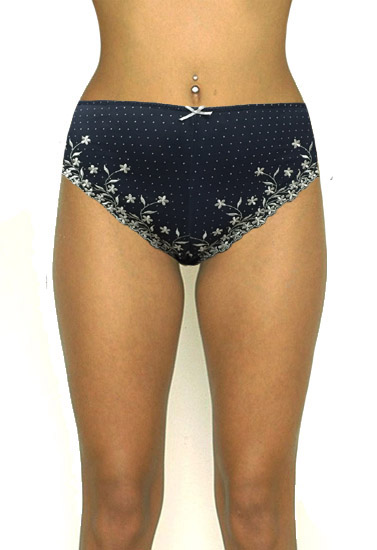 ♥Perfect Fitted Floral Scalloped High Waist Panty + 1 Free Bra