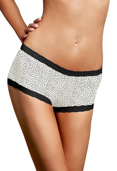 La Senza Black & White Plus Size Lace Boyshort Panty + 1 Free Bra