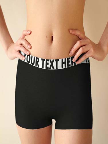 Personalized Waistband Solid Color Boy Short