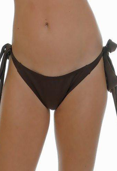 Ladies Sexy Side Ties Brown Bikini Swimwear