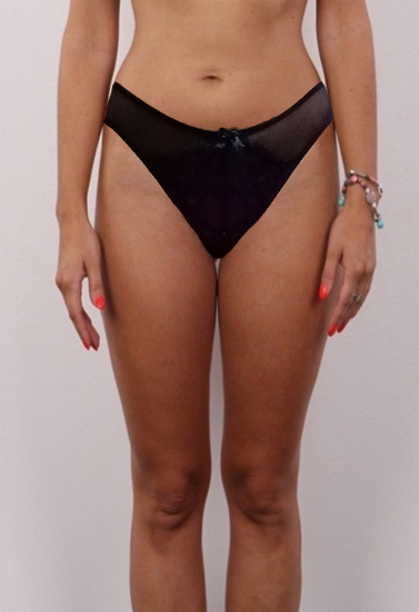 Redoute Fused Intentions Black See Through Thong