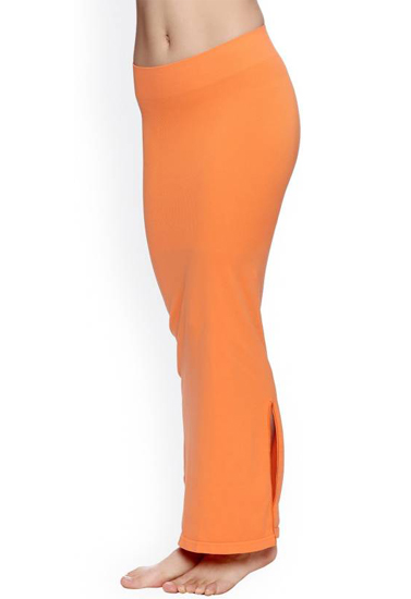 Sexy Orange Sliming Saree Shapewear
