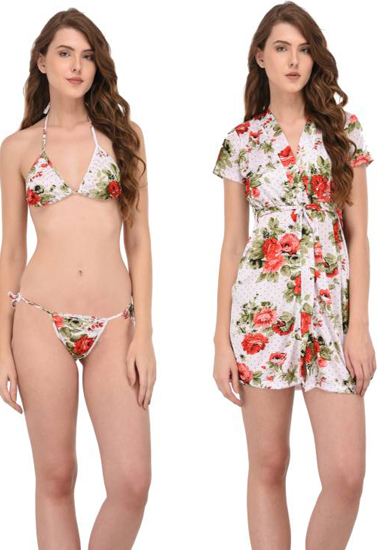 Calida Beautiful Robe Lingerie Set Nightwear