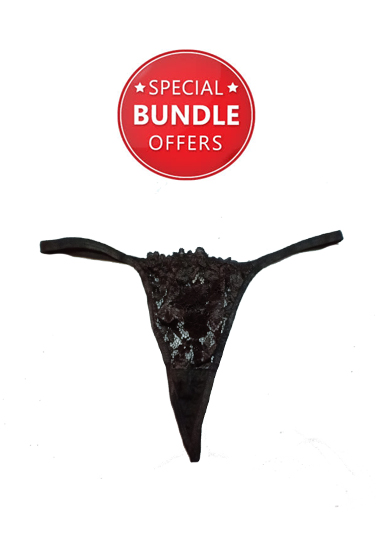 Classy Black Transparent Thong